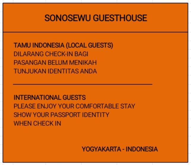 Sonosewu Guesthouse Yogyakarta Exterior photo